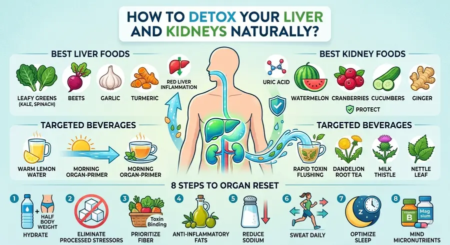 How to Support Your Liver and Kidneys Through Diet