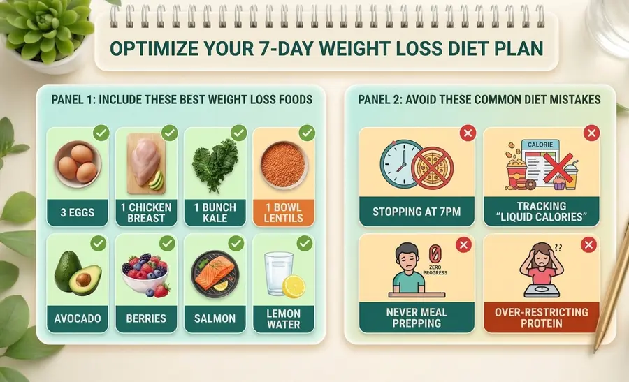The Complete 7-Day Diet Plan for Weight Loss: A Beginner’s Guide