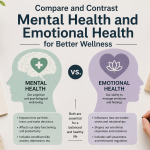 Compare and Contrast Mental Health and Emotional Health: A Clear Breakdown